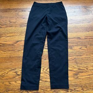 UNIQLO Women's Black Slim Elastic Waist Pull-On Pants XS Waist 24-25in Stretch